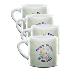 Easter Bunny Double Shot Espresso Cups - Set of 4 (Personalized)