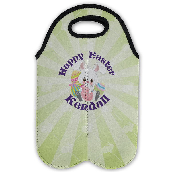 Easter Bunny Double Wine Tote - Flat (new)