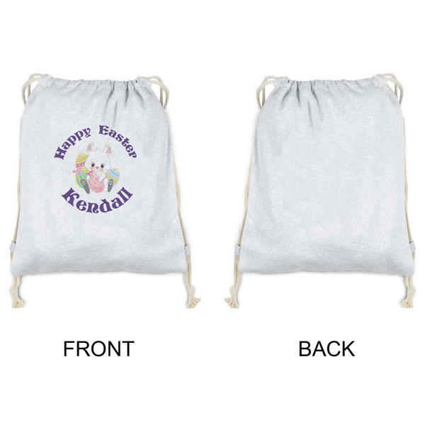Easter Bunny Drawstring Backpacks - Sweatshirt Fleece - Single Sided - APPROVAL