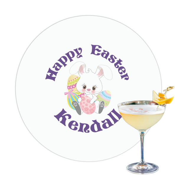 Custom Easter Bunny Printed Drink Topper (Personalized)