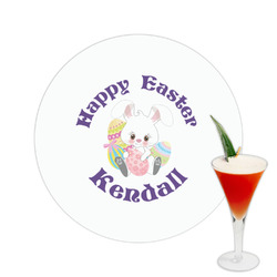 Easter Bunny Printed Drink Topper -  2.5" (Personalized)