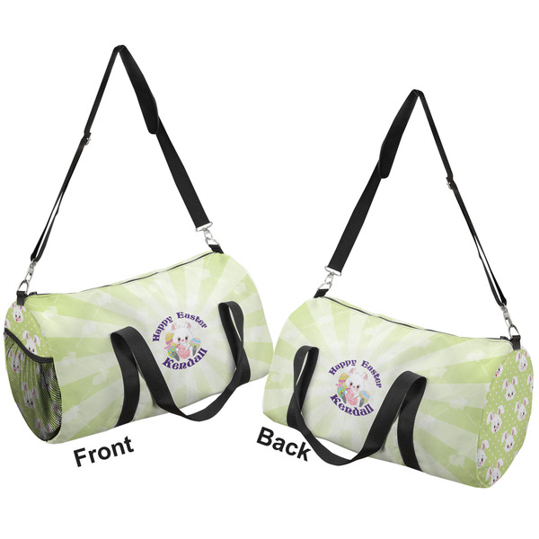 Easter Bunny Duffle bag small front and back sides