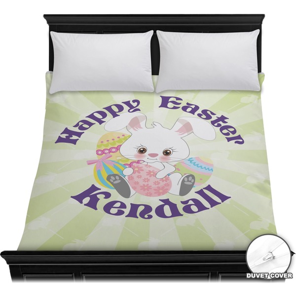 Custom Easter Bunny Duvet Cover - Full / Queen (Personalized)
