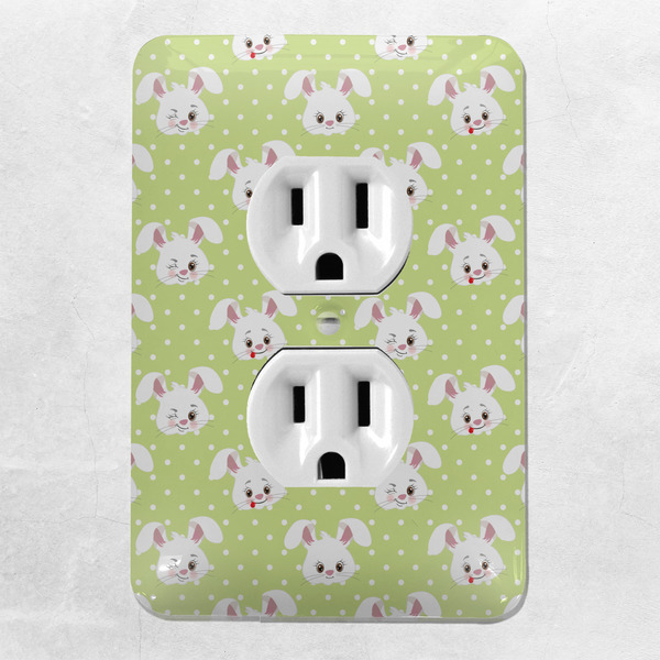 Easter Bunny Electric Outlet Plate - LIFESTYLE