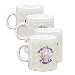Easter Bunny Single Shot Espresso Cups - Set of 4 (Personalized)