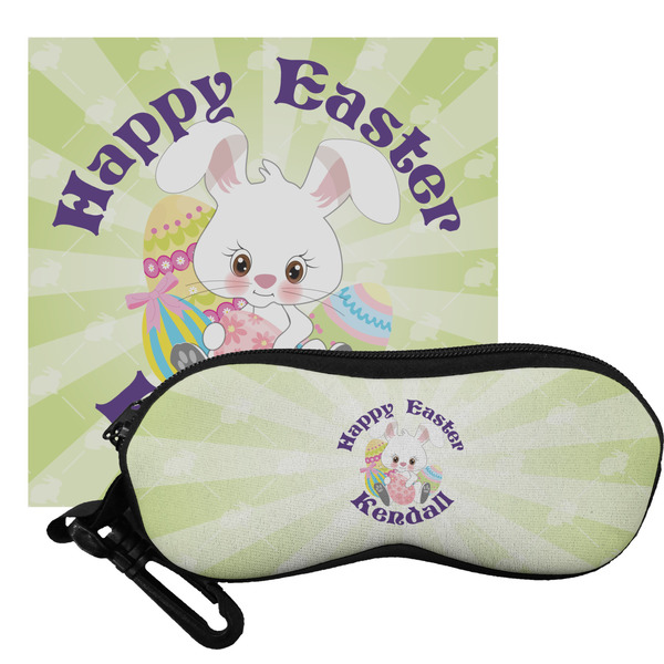Custom Easter Bunny Eyeglass Case & Cloth (Personalized)