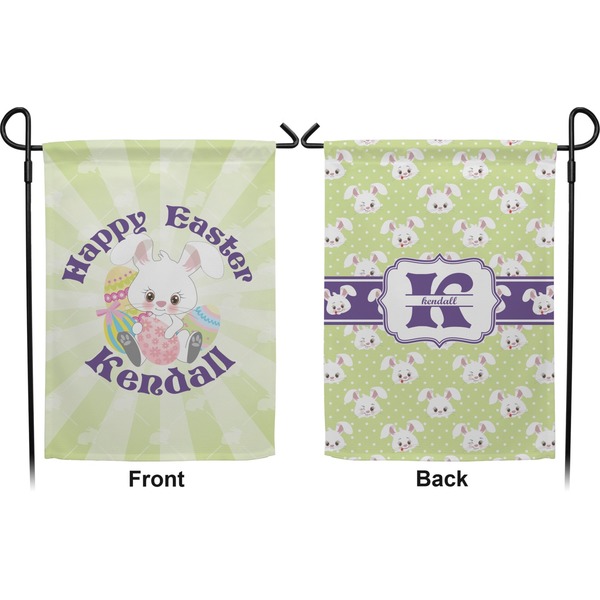 Easter Bunny Garden Flag - Double Sided Front and Back