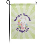 Easter Bunny Small Garden Flag - Single Sided w/ Name or Text