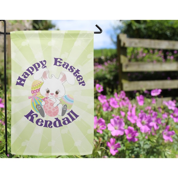 Easter Bunny Garden Flag - Outside In Flowers