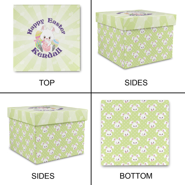 Easter Bunny Gift Boxes with Lid - Canvas Wrapped - Large - Approval