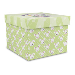 Easter Bunny Gift Box with Lid - Canvas Wrapped - Large (Personalized)