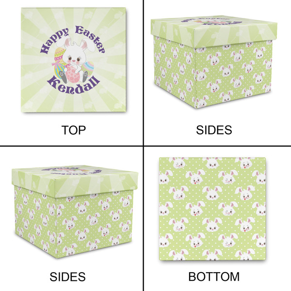 Easter Bunny Gift Boxes with Lid - Canvas Wrapped - Small - Approval