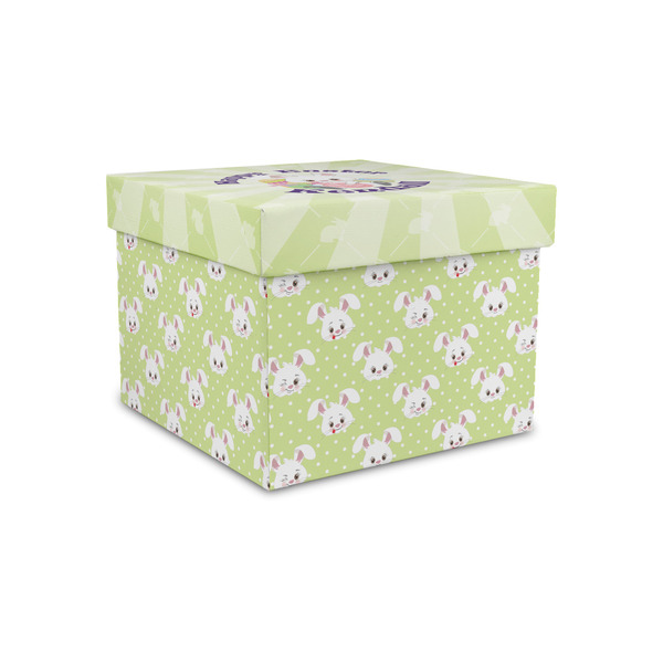 Custom Easter Bunny Gift Box with Lid - Canvas Wrapped - Small (Personalized)