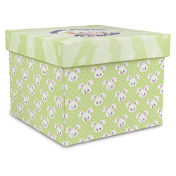 Easter Bunny Gift Box with Lid - Canvas Wrapped - X-Large (Personalized)