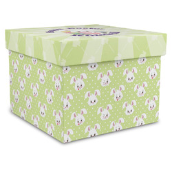 Easter Bunny Gift Box with Lid - Canvas Wrapped - XX-Large (Personalized)