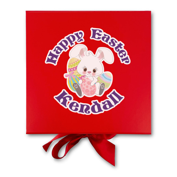 Easter Bunny Gift Boxes with Magnetic Lid - Red - Approval