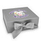 Easter Bunny Gift Boxes with Magnetic Lid - Silver - Front