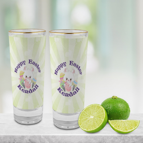 Easter Bunny Glass Shot Glass - 2 oz - LIFESTYLE