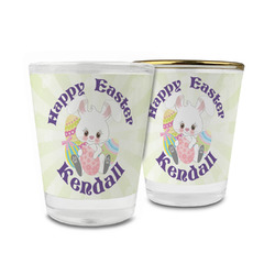 Easter Bunny Glass Shot Glass - 1.5 oz (Personalized)