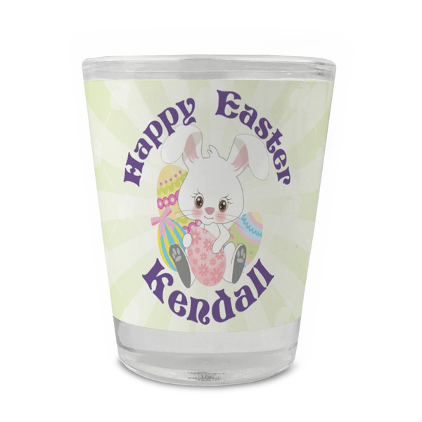 Custom Easter Bunny Glass Shot Glass - 1.5 oz - Single (Personalized)