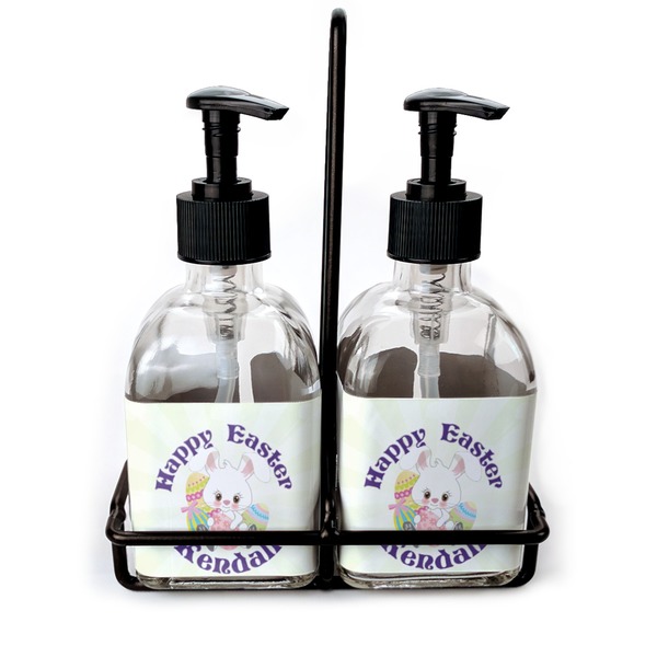 Custom Easter Bunny Glass Soap & Lotion Bottles (Personalized)