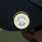Easter Bunny Golf Ball Marker Hat Clip - Gold - On Hat