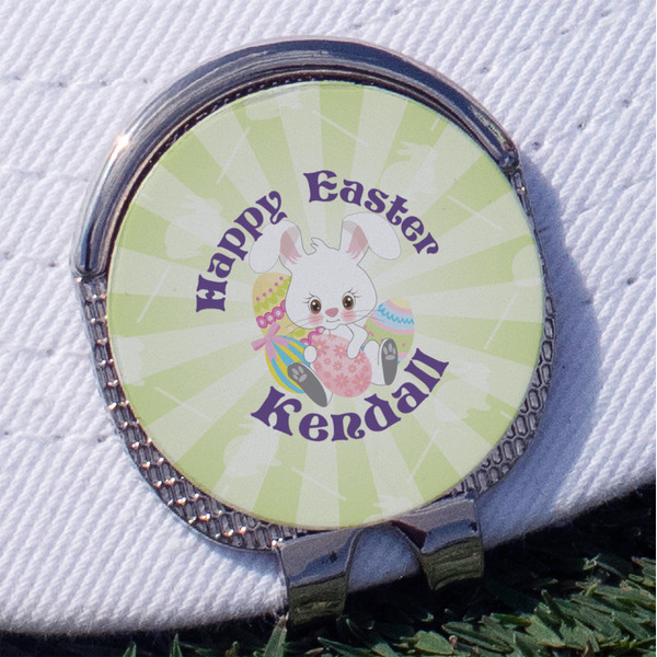 Custom Easter Bunny Golf Ball Marker - Hat Clip