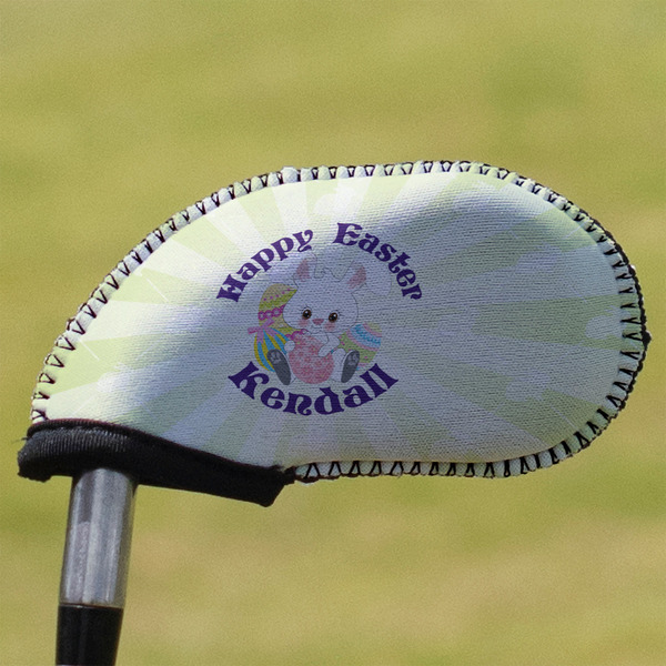 Custom Easter Bunny Golf Club Iron Cover (Personalized)