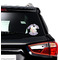 Easter Bunny Graphic Car Decal (On Car Window)