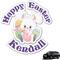 Easter Bunny Graphic Car Decal