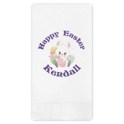 Easter Bunny Guest Napkins - Full Color - Embossed Edge (Personalized)