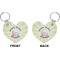 Easter Bunny Heart Keychain (Front + Back)