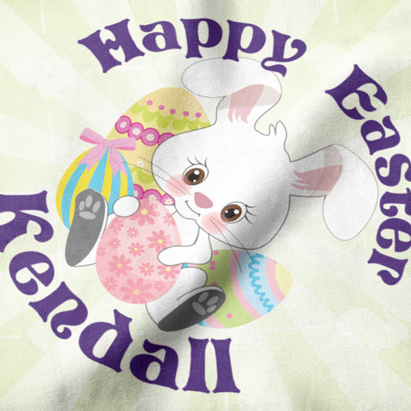 Easter Bunny Hooded Baby Towel- Detail Close Up