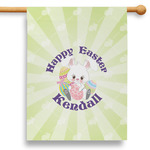 Easter Bunny 28" House Flag (Personalized)