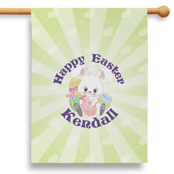 Custom Easter Bunny 28" House Flag (Personalized)