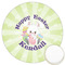 Easter Bunny Printed Cookie Topper - 3.25" (Personalized)