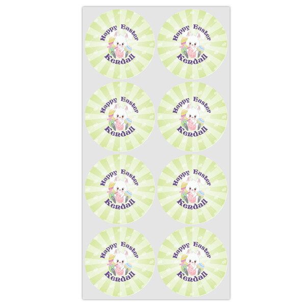 Easter Bunny Icing Circle - Medium - Set of 8