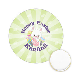 Easter Bunny Printed Cookie Topper - 2.15" (Personalized)