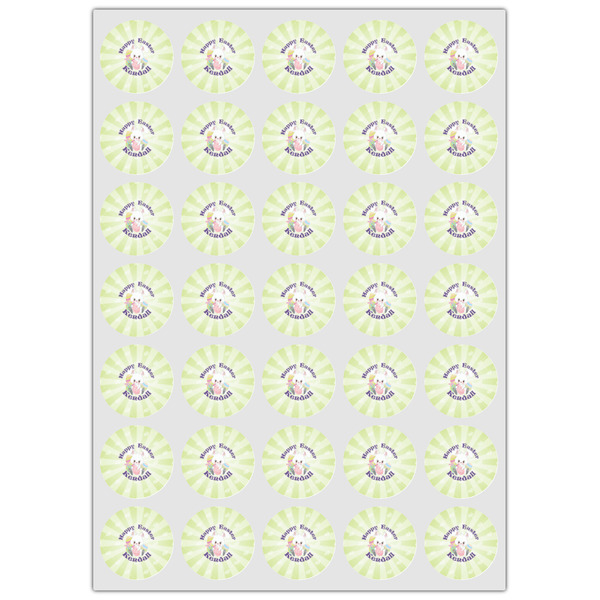 Easter Bunny Icing Circle - XSmall - Set of 35