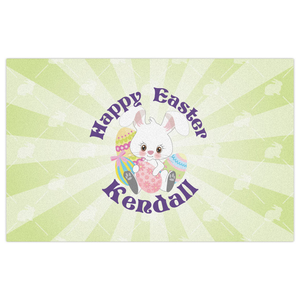 Easter Bunny Indoor / Outdoor Rug - 5'x8' - Front Flat