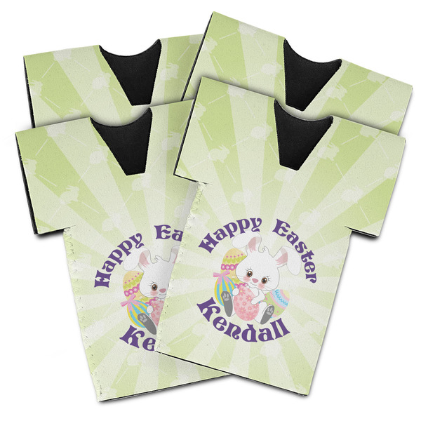 Custom Easter Bunny Jersey Bottle Cooler - Set of 4 (Personalized)