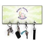 Easter Bunny Key Hanger w/ 4 Hooks w/ Graphics and Text