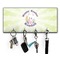 Easter Bunny Key Hanger w/ 4 Hooks & Keys