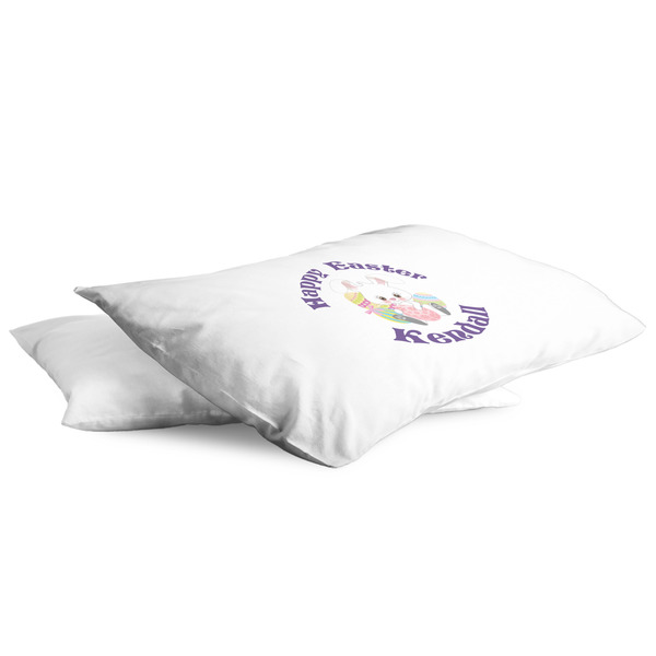 Easter Bunny King Pillow Case - TWO (partial print)