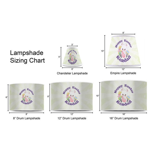 Easter Bunny Lampshade Sizing Chart