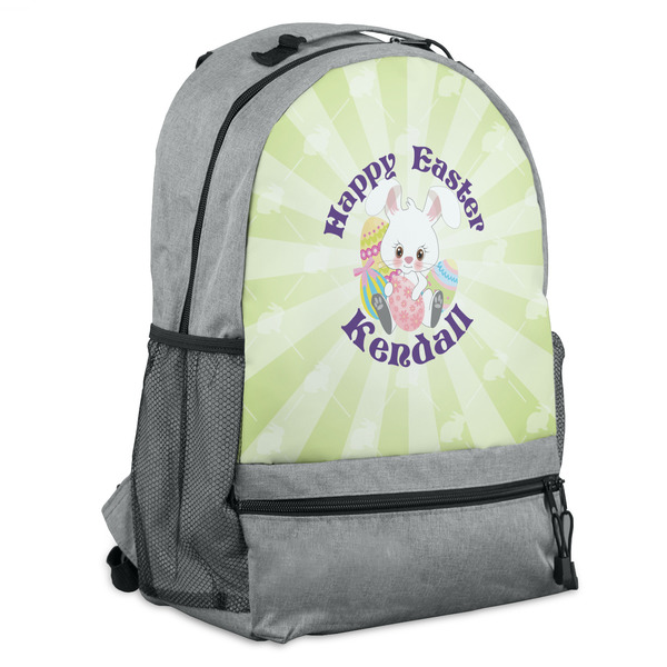 Custom Easter Bunny Backpack - Grey (Personalized)