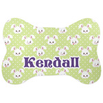 Easter Bunny Bone Shaped Dog Food Mat (Personalized)