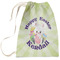 Easter Bunny Large Laundry Bag - Front View