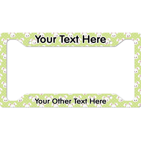 Custom Easter Bunny License Plate Frame - Style A (Personalized)
