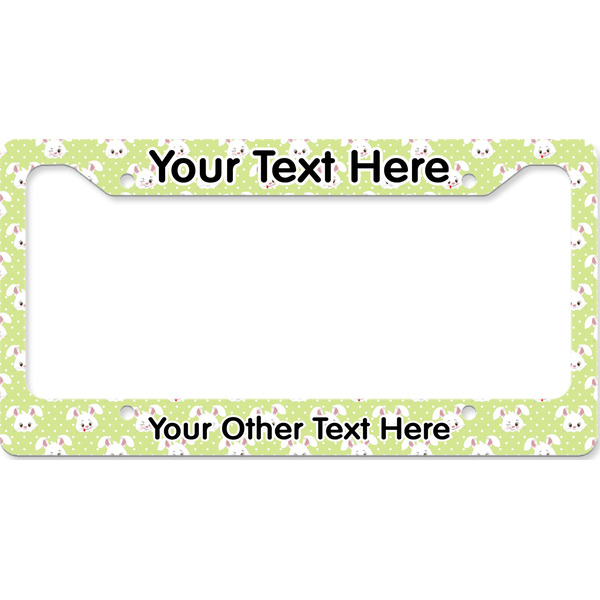 Custom Easter Bunny License Plate Frame - Style B (Personalized)